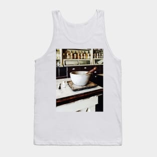 Pharmacy - Mortar and Pestle in Apothecary Tank Top